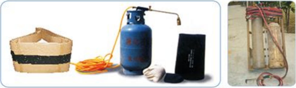 熱收縮帶連接施工材料及工具